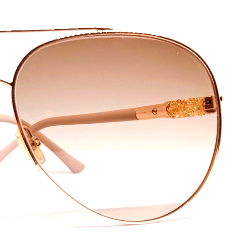 JIMMY CHOO "GRAY/S" SUNGLASSES WITH NON- PRESCRIPTION LENS: - Picture 6 of 15